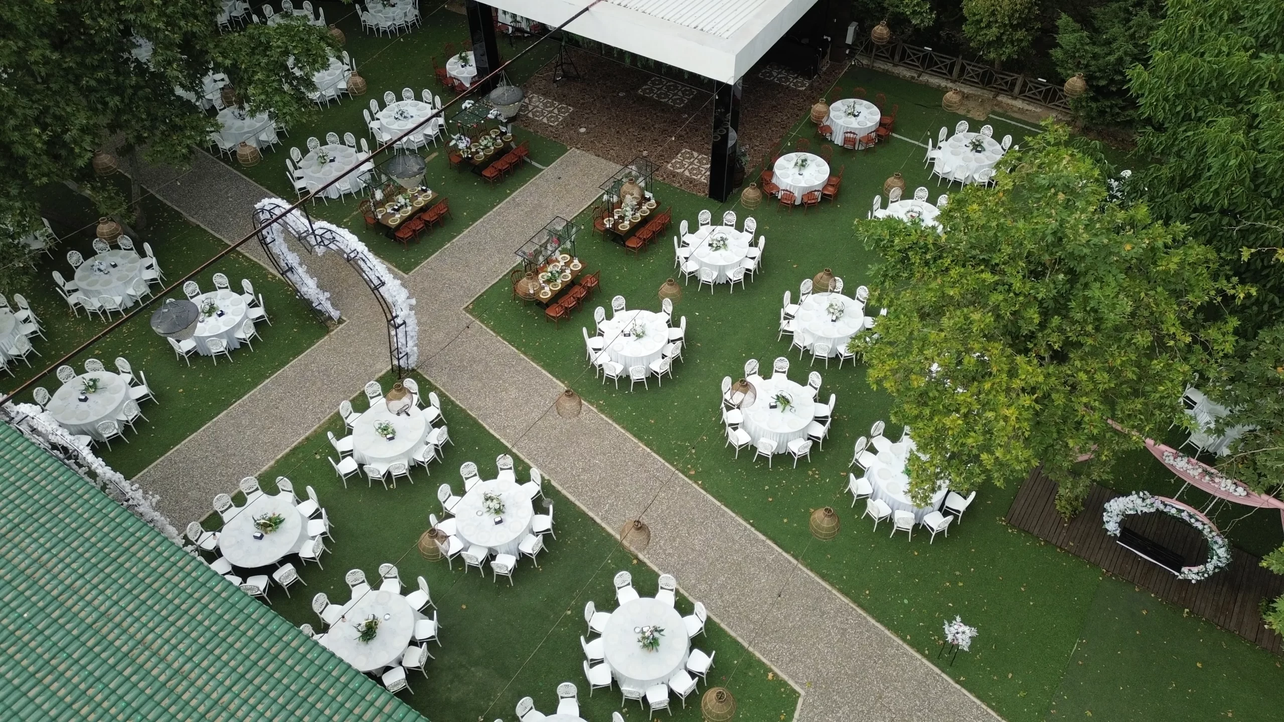 Riva Garden peyzaj ve mimari — Bursa Doburca doğa içinde düğün mekanı